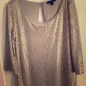 Express gold dress